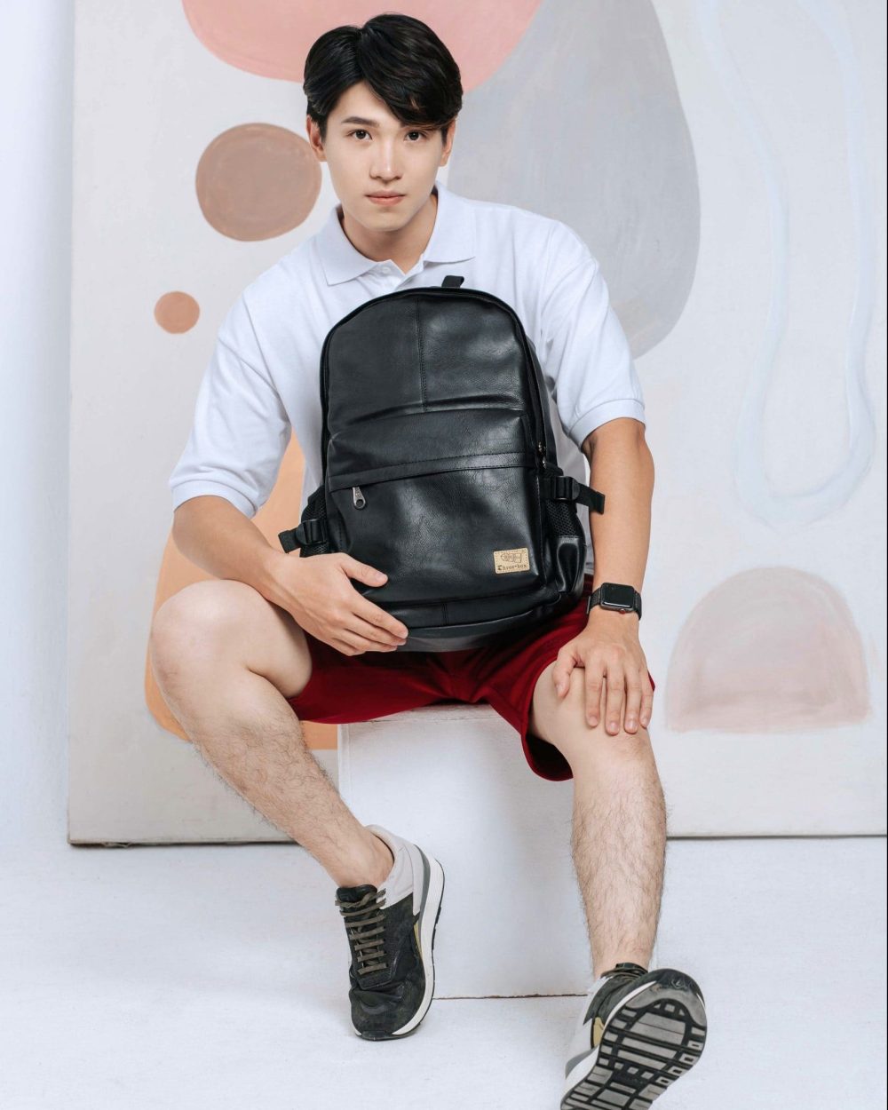 Balo da Three Box phong cách hàn quốc BL1353 scaled e1606748445391