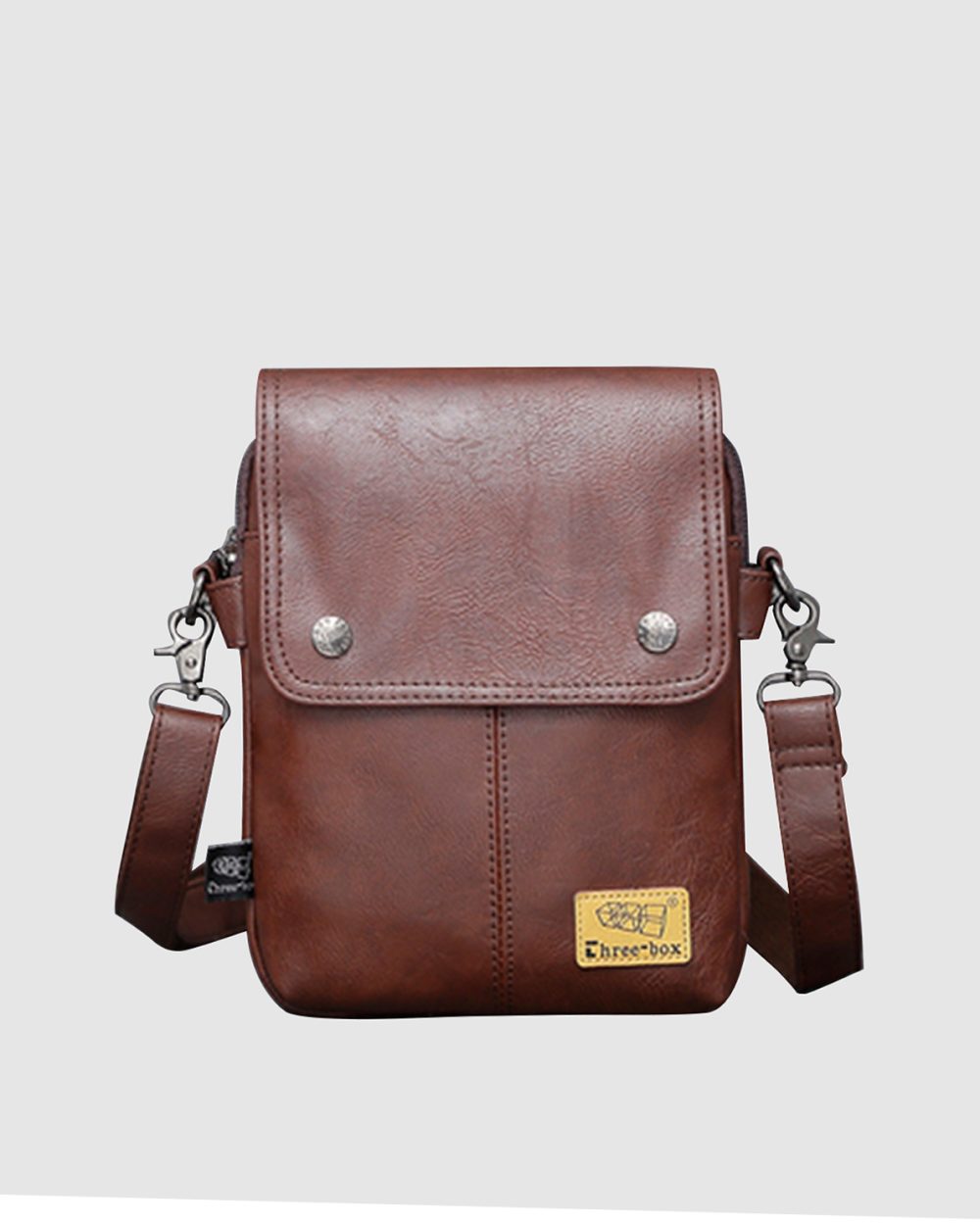 Túi đeo chéo Three-Box | MS6388 Nau dam 1