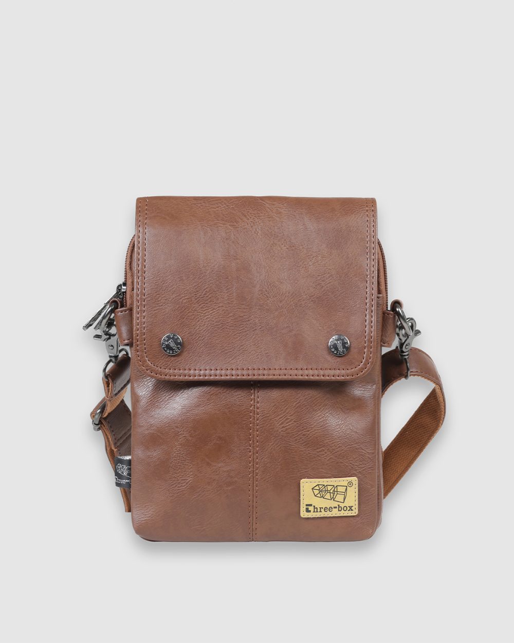 Túi đeo chéo Three-Box | MS6388 Nau nhat
