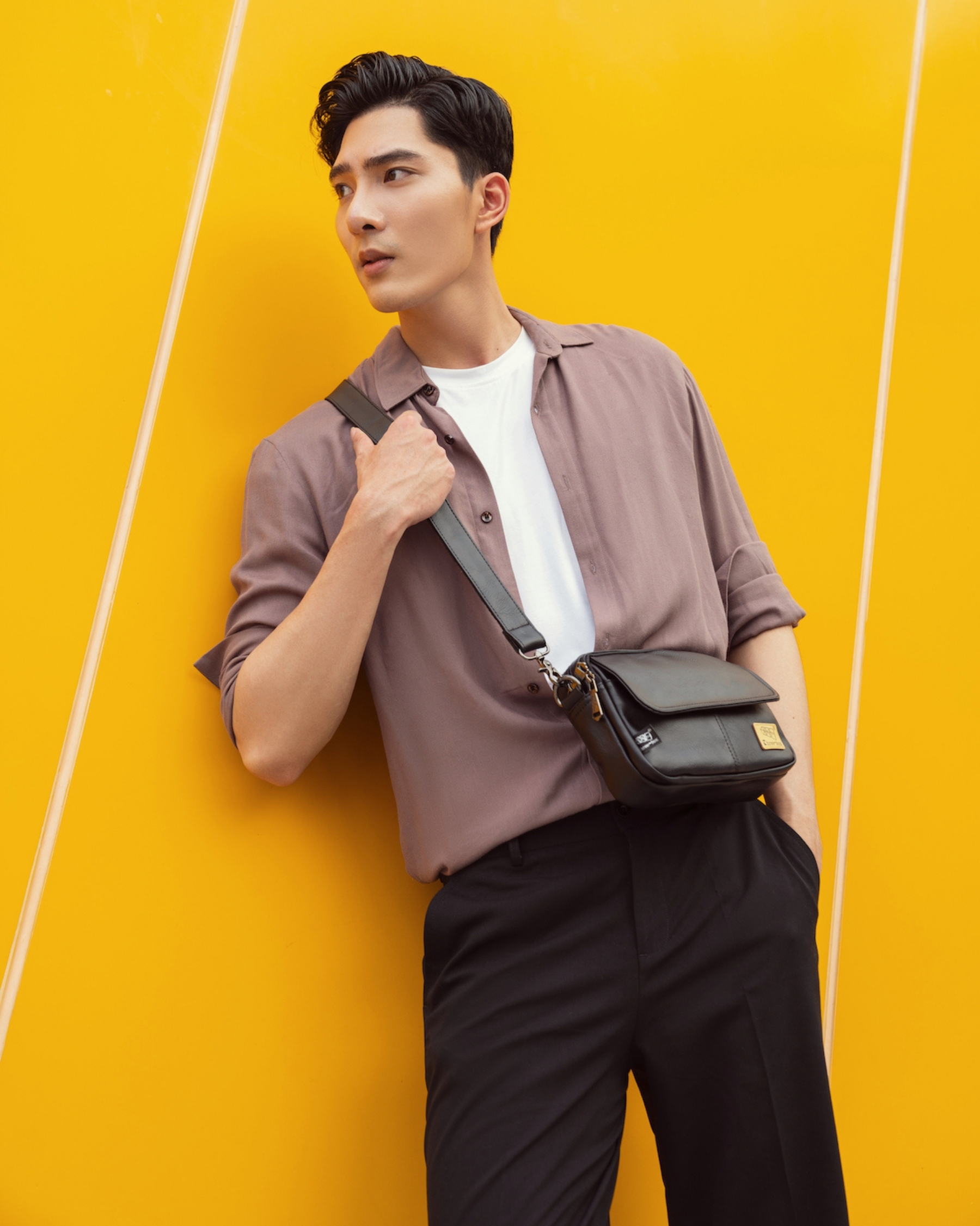 Túi đeo chéo da Dore Three-Box | MS3623