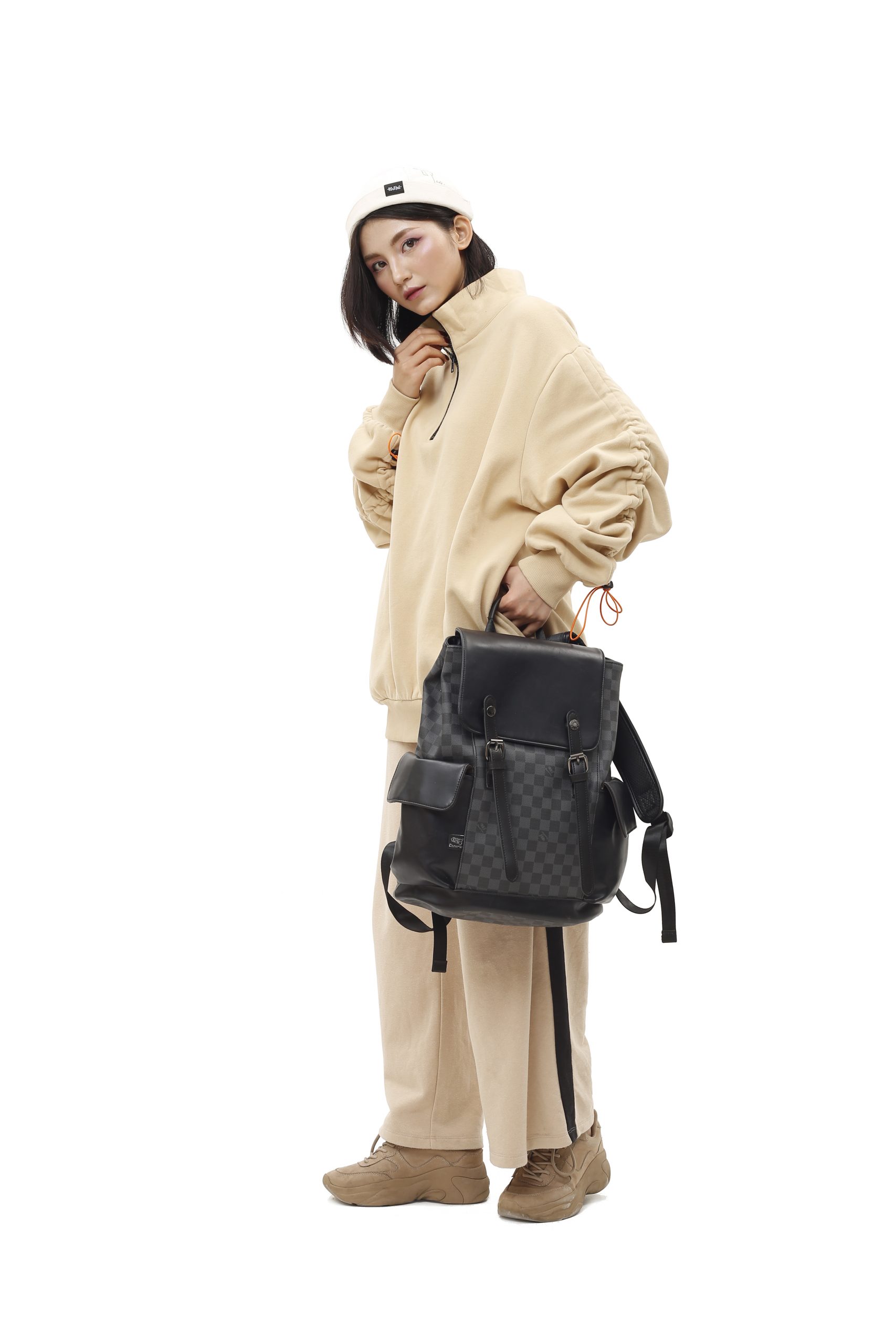 Ba lo da Unisex Three Box hoa tiet Damier Graphite Damier Brown 2021 BL8053 4 scaled